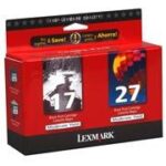 Cartucho Lexmark dual pack (1un 17/ 1un 27) 10N0595 Lexmark CX 1 UN