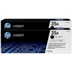 Cartucho toner p/HP preto dual pack (2un CB435A) CB435AD HP CX 1 UN