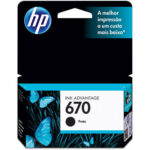 Cartucho HP 670 preto CZ113AB HP CX 1 UN