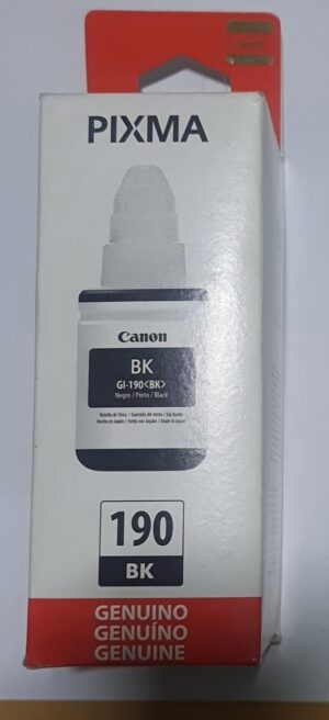 Garrafa de tinta Canon GI190BK Preto 135ml